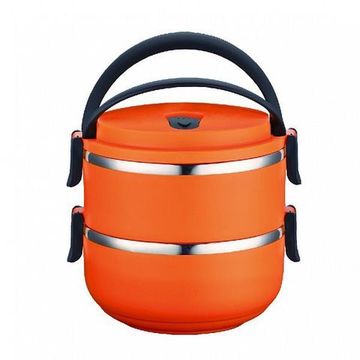 Ланч-бокс 1,4л. 2 попер. Peterhof PH-12415-14 orange