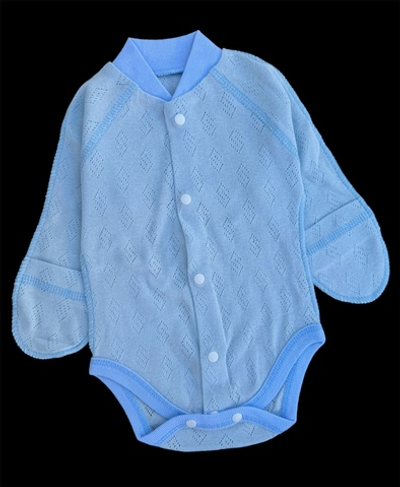 Боді з довгим рукавом, рібана трансфер "Happy" (56 см)