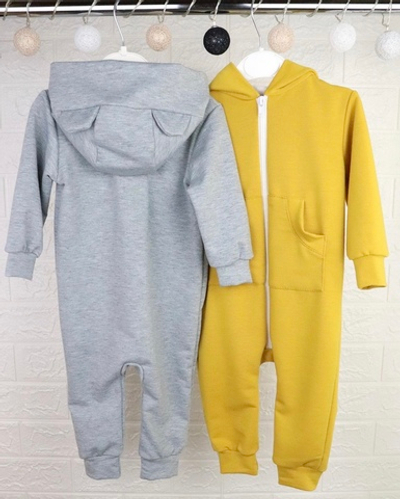 Ромпер з капюшоном «Ведмежа», двунитка