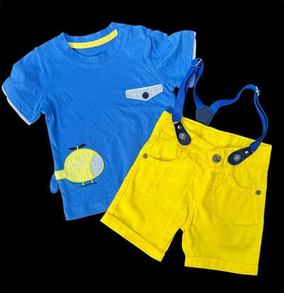 Костюм 2в1: футболка, шорти "Вертоліт", бавовна, котон ТМ "Concept"