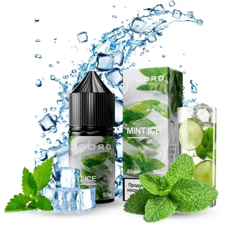 Сольова Рідина Gord Mint Ice (Горд Крижана М'ята) 30ml 50mg