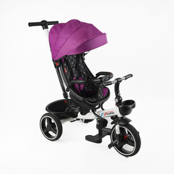 Дитячий триколісний велосипед Best Trike Oscar 6390 PU, складне кермо, з батьківською ручкою