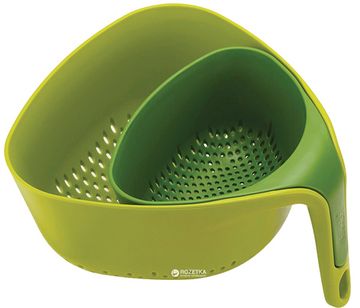 Набір друшляків Joseph Joseph Nest квадратних 2 шт Зелений (40093)