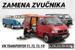 Komplet Zvučnika za Volkswagen Transporter T1,T2,T3 i T4
