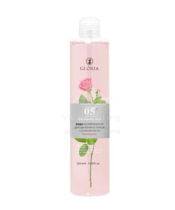 Вода косметична ніжна троянда для видалення залишків цукрової пасти Gloria Classic