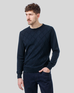 Джемпер чоловічий темно-синій (арт. 7662300402)