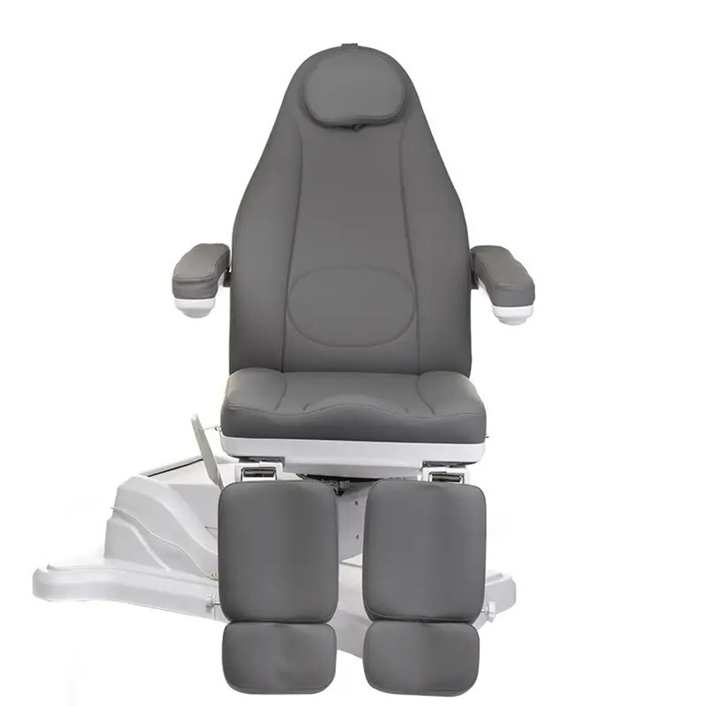 Крісло педикюрно-косметологічне Mazaro BR-6672C (3 мотори), grey