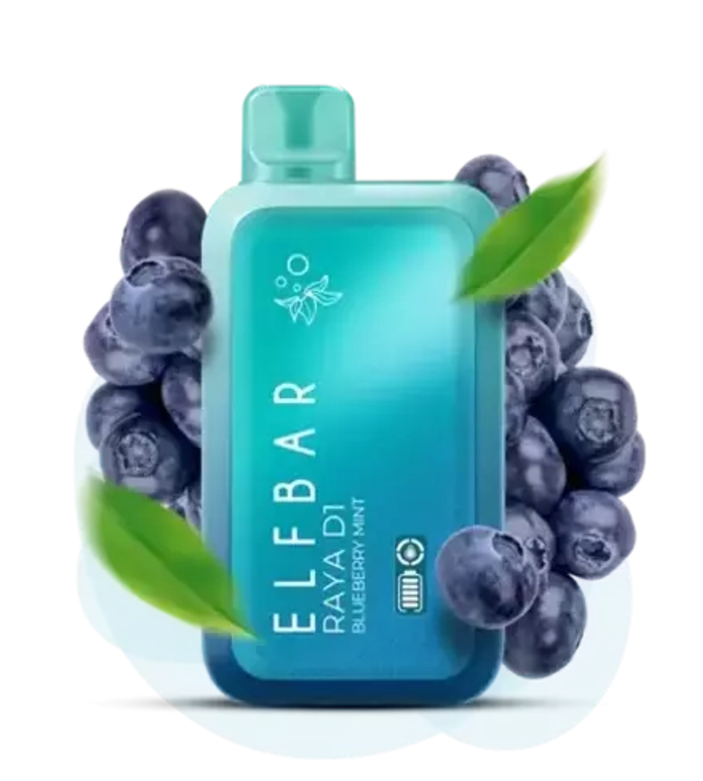 ELF BAR RAYA D1 - Blueberry Mint (5% nic)