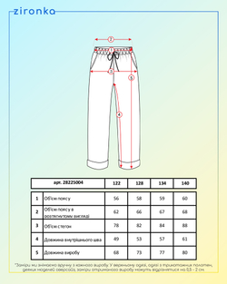 Брюки чорні для дівчинки (арт. 2822500401)
