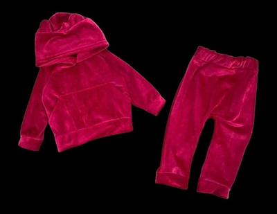 Костюм 2в1: худі, штани "Оксамит", велюр на плюші ТМ "UA" (98 см)