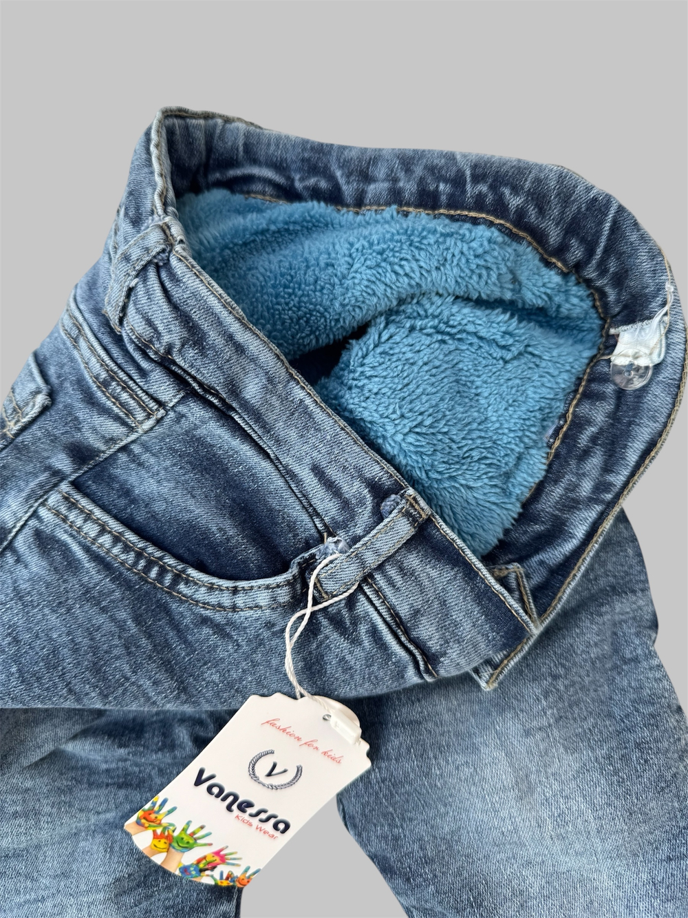 Джинси "Stay Cool", джинс на махрі, ТМ "Vanessa" (92 см)