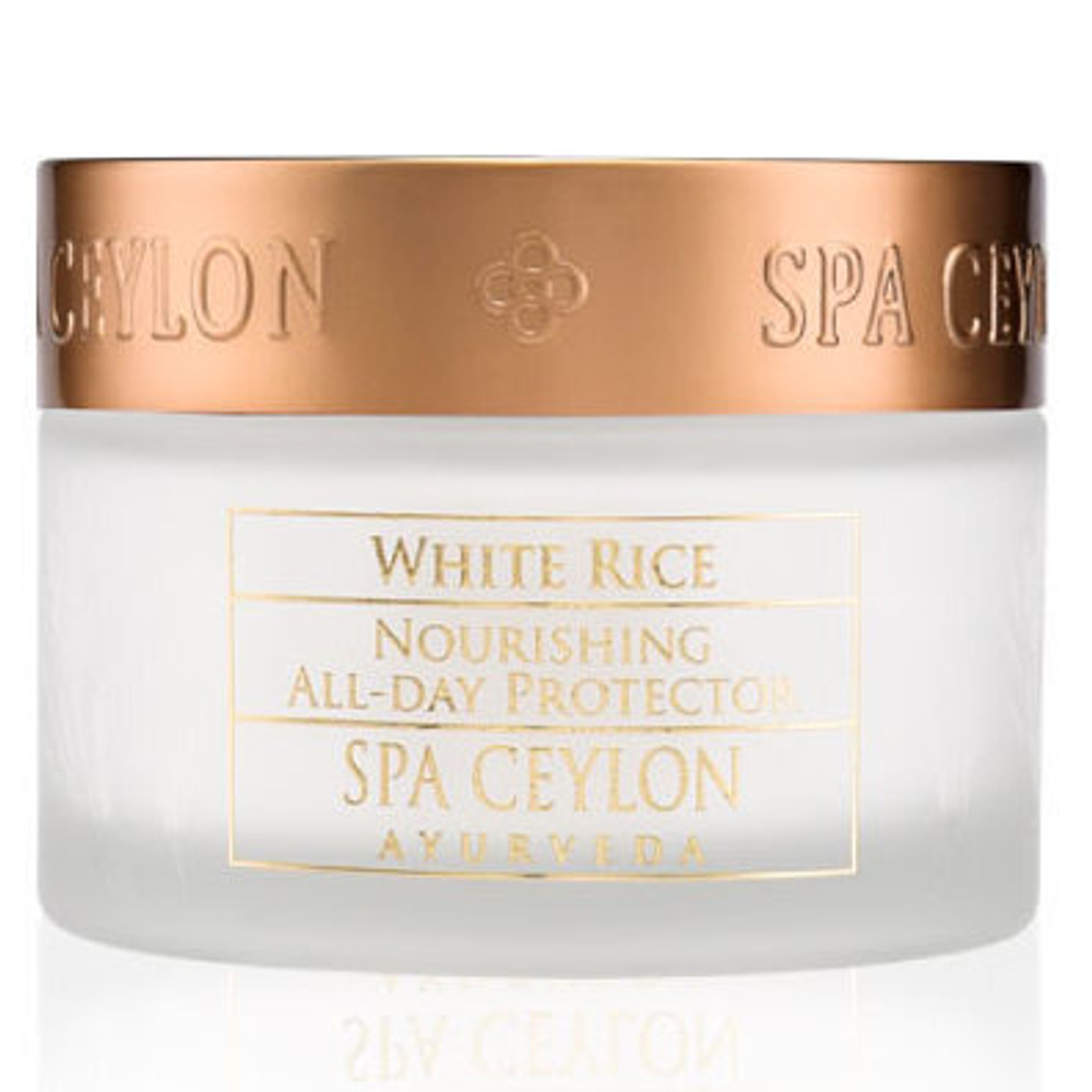 Крем протектор омолаживающий для сухой кожи Белый рис 100 г, SPA Ceylon