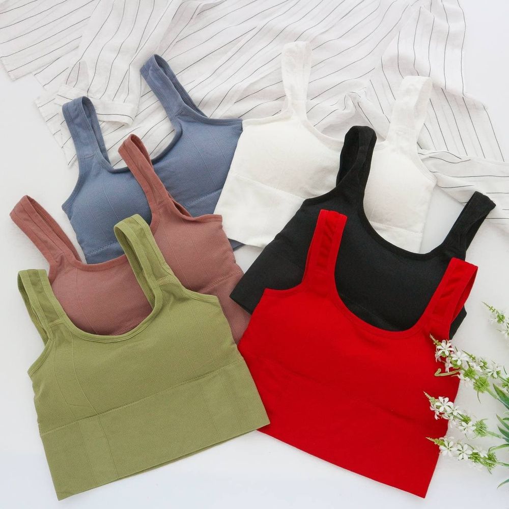 Удлиненный рифленый топ