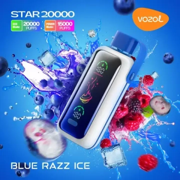 Vozol Star 20000 - Blue Razz Ice (5%nic)