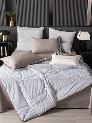 Комплект постельного белья Сатин Velouria Luxe с Одеялом VL008