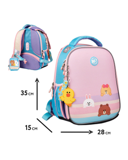 Набір колекційний (рюкзак, сумка, пенал) YES H-100_Collection Line Friends (арт. 559801)
