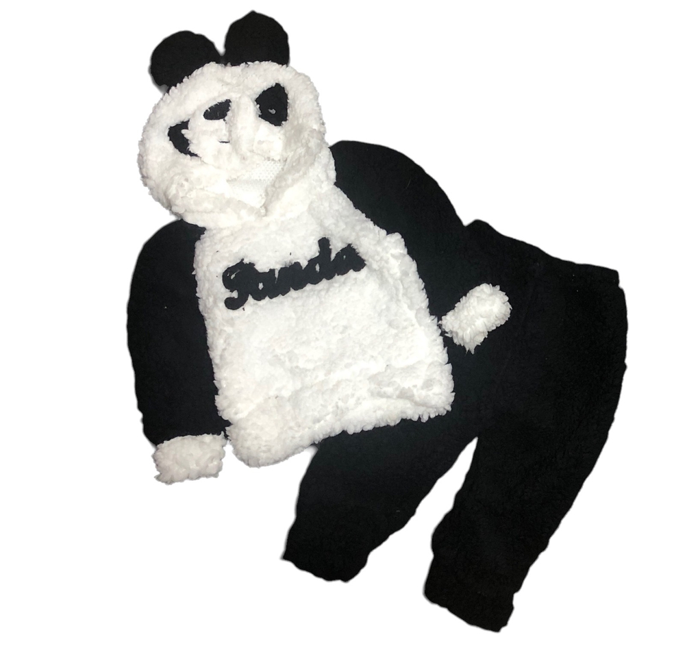 Костюм 2в1: худі, штани "Панда", махра ТМ"Baby mini" (86 см)