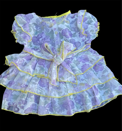 Костюм 2в1: сукня, блумери "Квіточка", шифон ТМ "КАТЛЕН" (86 см)