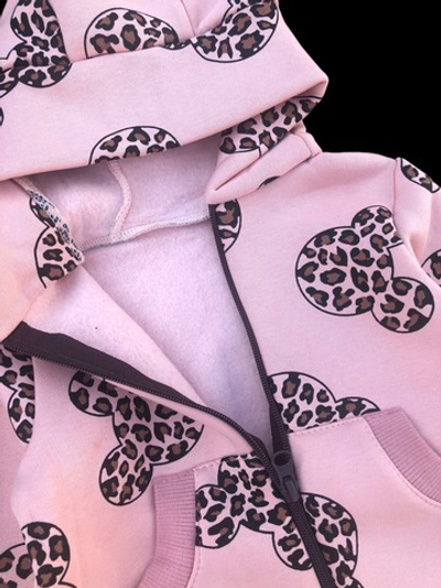 Комбінезон (ромпер) з капюшоном «Ведмежа», трьохнитка з начосом