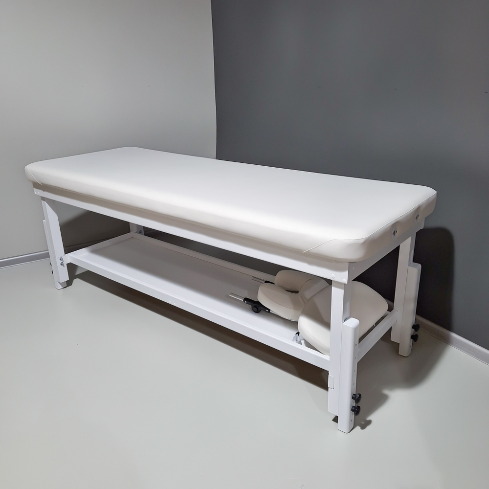 Стаціонарний масажний стіл KP-9 White