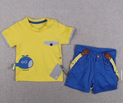 Костюм 2в1: футболка, шорти "Вертоліт", бавовна, котон ТМ "Concept" (74 см)