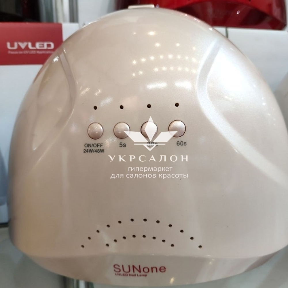 Лампа для манікюру led + uv sun one, 48w