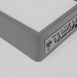 Вытяжка для маникюра настольная Ulka Pemium с фильтром, цвет серый (сетка металлик)