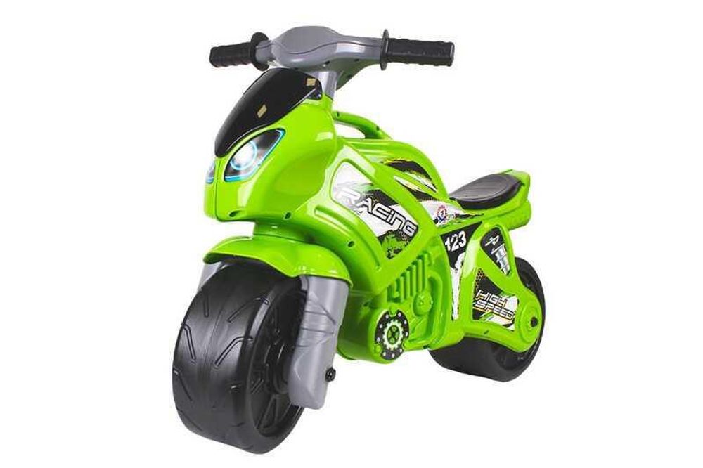 Детская каталка-толокар мотоцикл 6443 Technok Toys зеленый