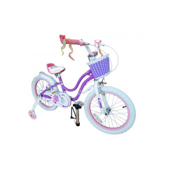 Детский двухколесный велосипед для девочки Royal Baby Stargirl 18 дюймов RB18G-1 с корзиной