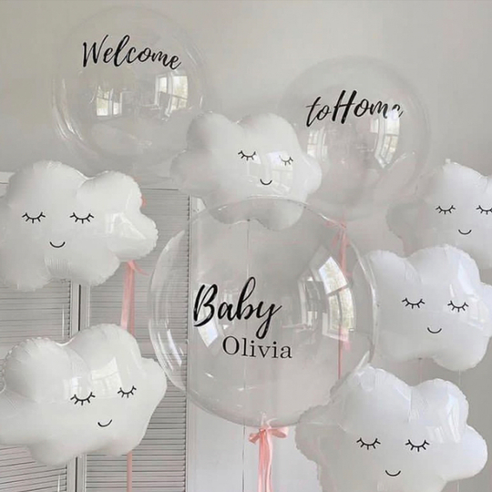 Кульки на виписку з пологового будинку welcome baby