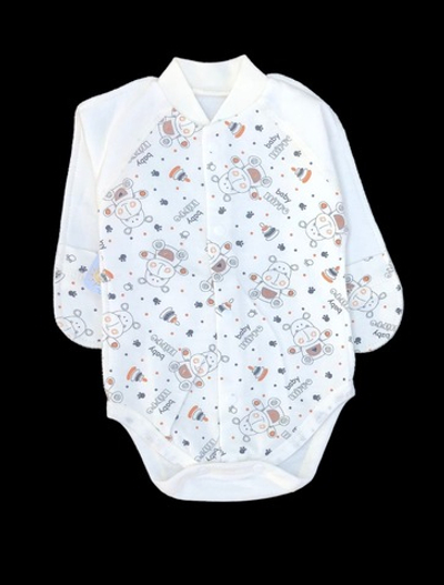 Боді з довгим рукавом "Принт", футер ТМ "Happy ToT" (56 см)