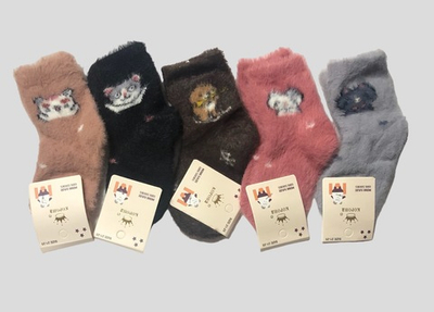 Шкарпетки термо "Норка", вовна, ангора ТМ "Корона"