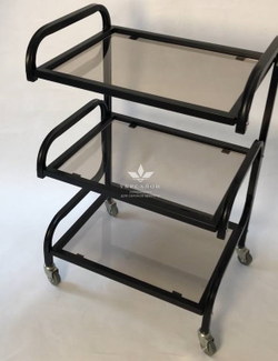 Косметологічний візок S3 чорний