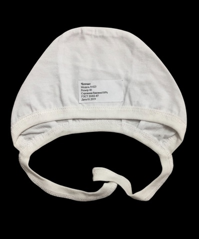 Шапочка із зав'язками, кулір ТМ "Happy ToT" (3-4 міс, 40 см)