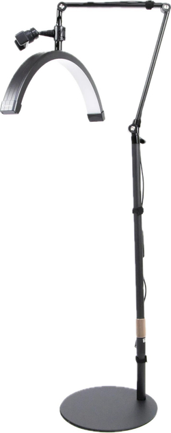 Безтіньова Led лампа для бьюті майстра універсальна HD-M2X 20W диск black