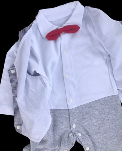 Чоловічок "Клітинка", інтерлок, футер ТМ "Happy Tot" (68 см)