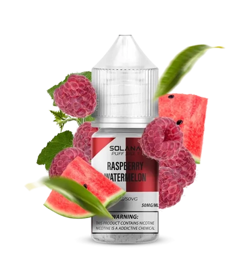 Солевая Жидкость Solana Raspberry Watermelon (Солана Малина Арбуз) 30ml 50mg