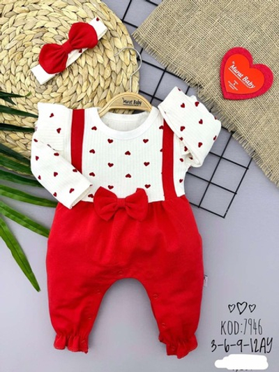 Чоловічок із повʼязкою на голову, "Серденько" мустанг (бавовна-рубчик), двунитка ТМ "Murat Baby"