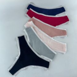 Трусики в рубчик з окантвкою