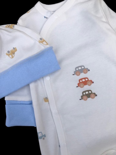 Чоловічок із шапочкою "Принт", інтерлок ТМ "Happy ТОТ" (56 см)