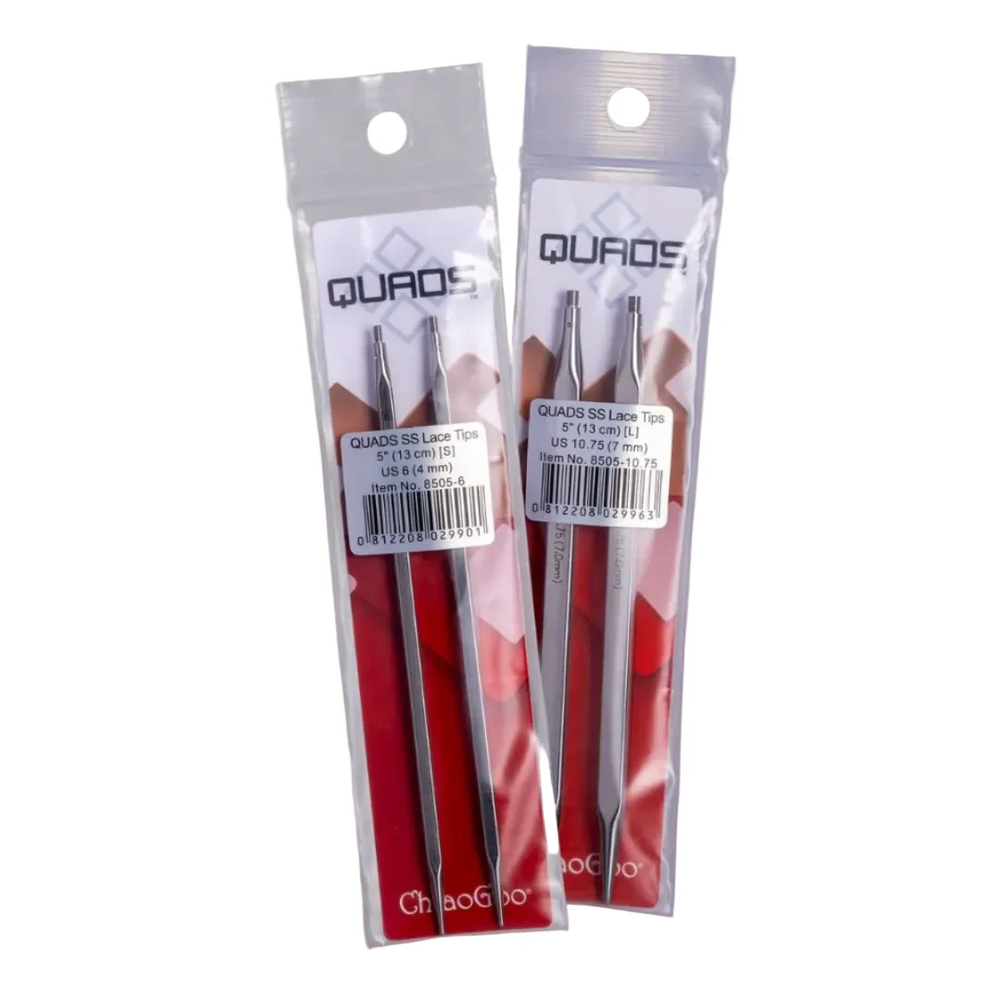 Cпицы ChiaoGoo QUADS Stainless Steel Tips (10 cm)