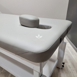 Стационарный массажный стол KP-10 plus White обивка Grey