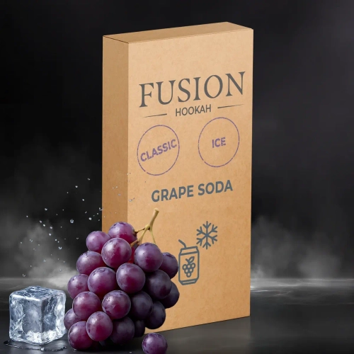 Табак для кальяна Fusion Classic Grape Soda Ice (Фьюжин Классик Виноградная Содовая Айс) 100г