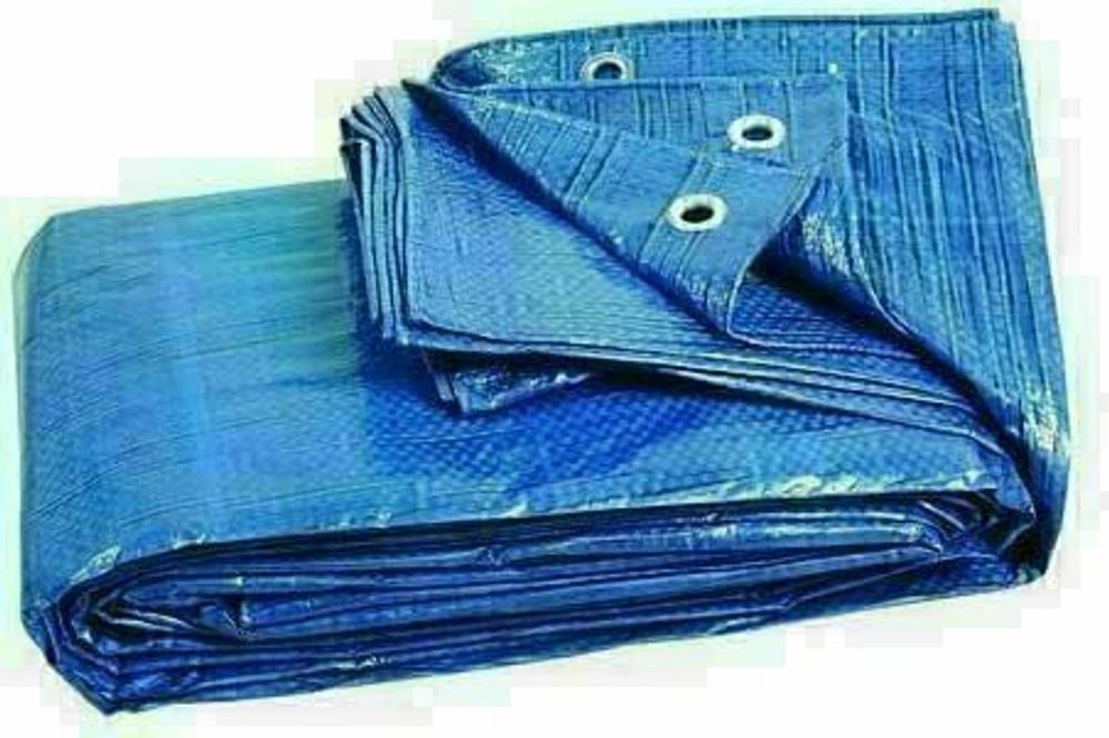 Тент 6х10 от дождя и снега, затеняющий 60г./м2. Ламинированный с кольцами.