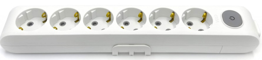 Розетки накладные (блок на 6 шт + кнопка)