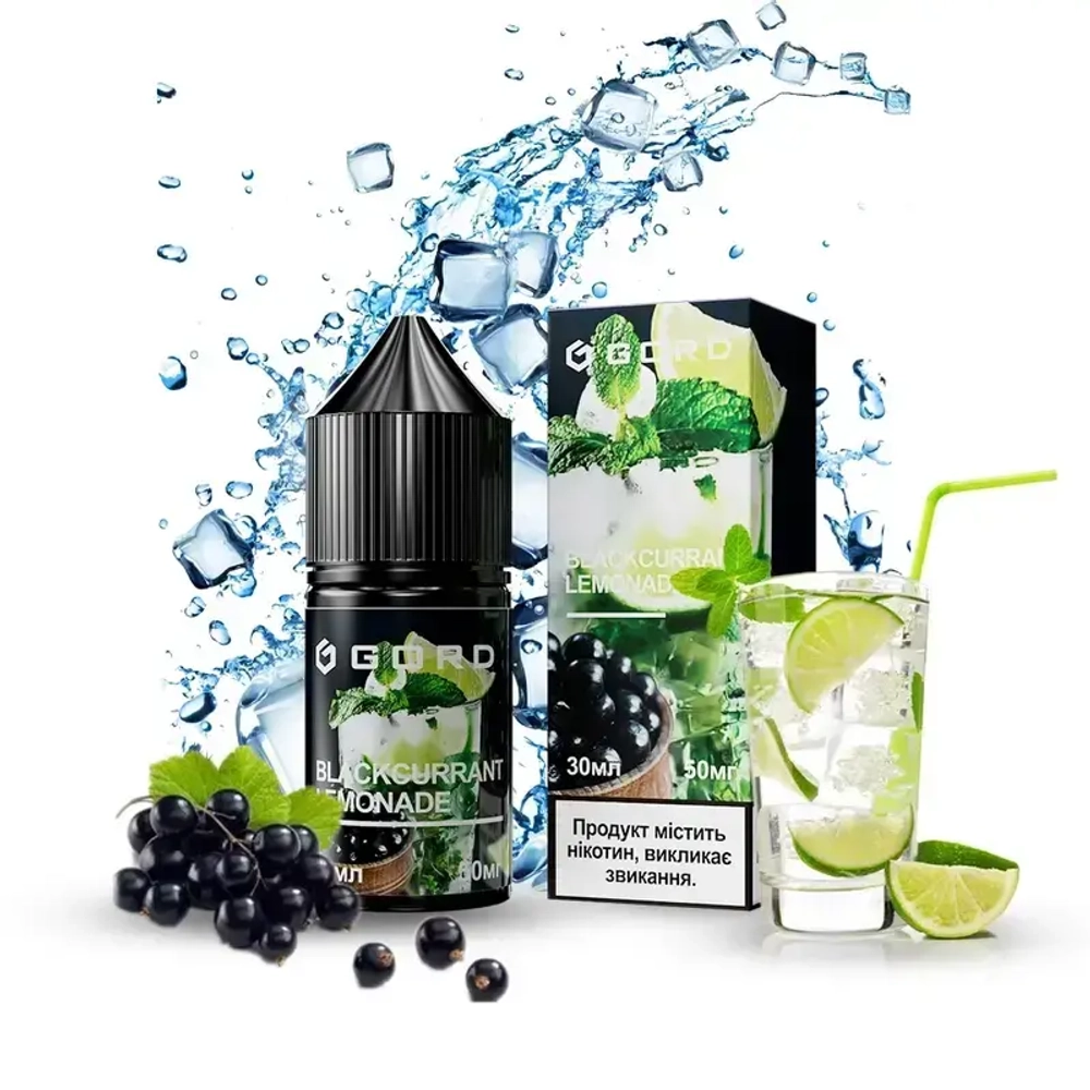 Солевая жидкость Gord Blackcurrant Lemonade