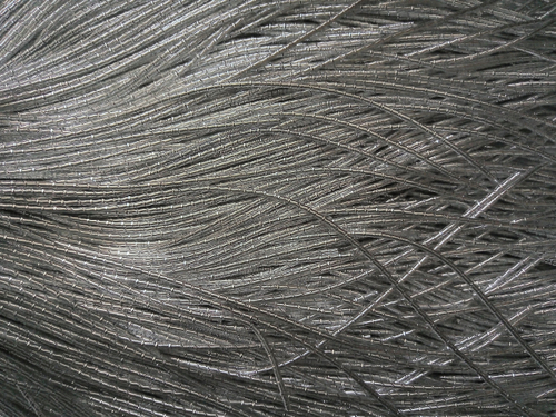 Канитель фигурная "бамбук" серебро1.5 мм