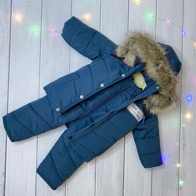 Комплект 2в1: куртка та напівкомбінезон, плащівка, синтепон (80 см)