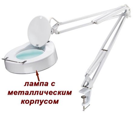 Лампа лупа настільна 8064