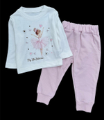 Костюм 3в1: кофта, штани, реглан "My Little Balerina", двунитка, бавовна ТМ "Partner"